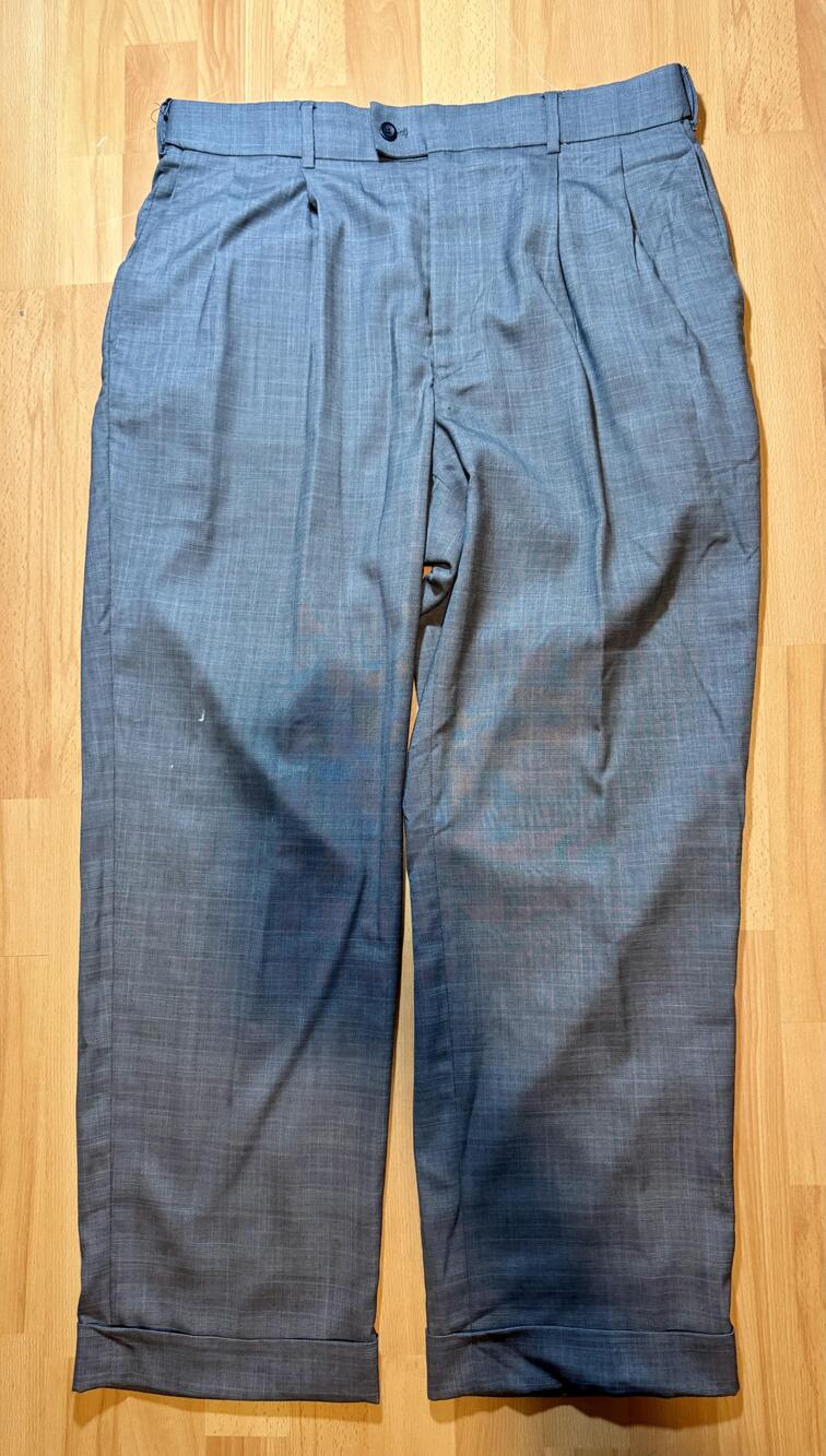 Braggi by Louis Raphael Pants Mens 34x32 Plaid Dress Slacks Polyester Viscose